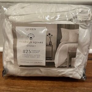 FAIRFIELD SQUARE COLLECTION Sydney Egyptian 825tc QUEEN 6pc Sheet Set😃